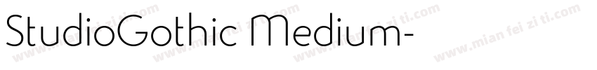 StudioGothic Medium字体转换